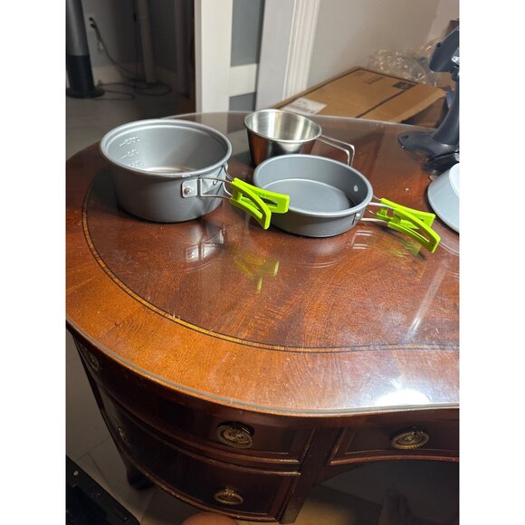 Compact Camping Cookware Set 6" With Folding Handles        67-7 - Picture 1 of 3